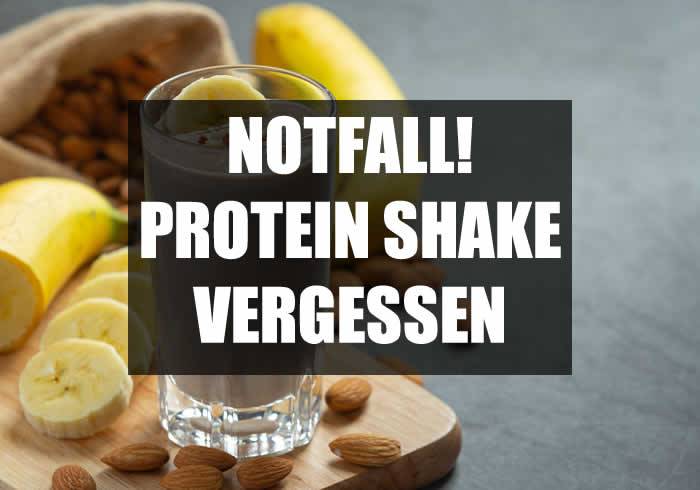 Protein Shake vergessen